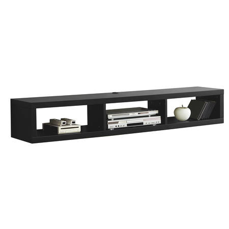 MARTIN FURNITURE 60" Shallow Wall Mounted Audio/Video Console IMSE360BK